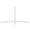Ekena Millwork Bellingham Architectural Grade PVC Gable Bracket, 96"W x 56"H x 4"D x 4"F, 14/12 Pitch GBP096X56X0404BEL00 - alternate 4